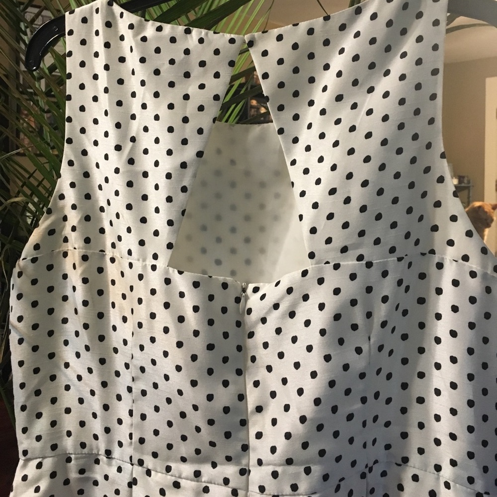 ❤️ Fit & Flare polka dot dress w/lace - Picture 6 of 7